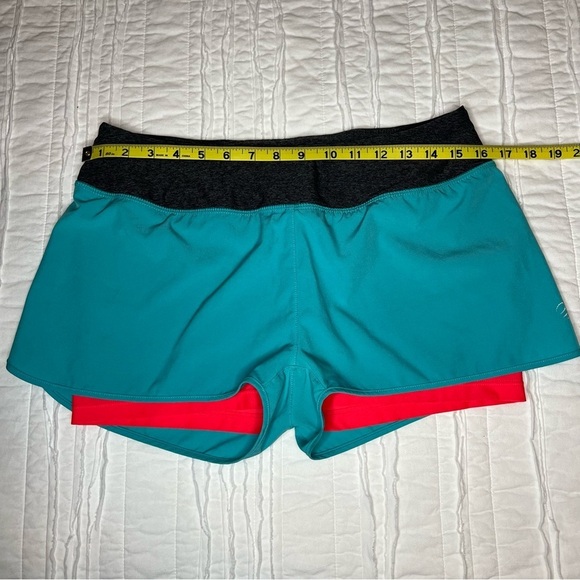 2/$30 MPG Athletic Shorts Teal, Grey with Pink Biker Short SZ M - Picture 10 of 11